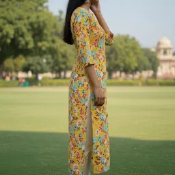 THE FAB FACTORY Floral Printed Kurti image 5