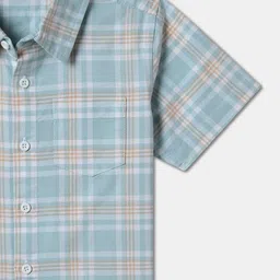 R&B Boys Tartan Checks Opaque Checked Casual Shirt image 5