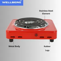 wellberg 1000 W Radiant Cooktop Jog Dial image 5