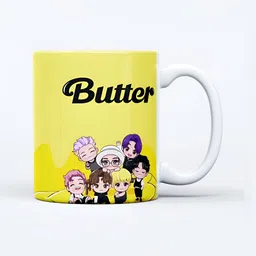 Mr UVD White & Black Graphic Printed Ceramic Glossy Mug 350 ml image 4