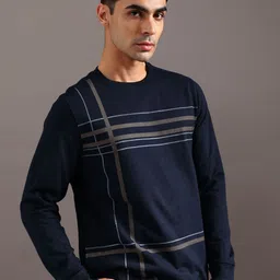 LIMEROAD Men Striped Sweatshirt image 4