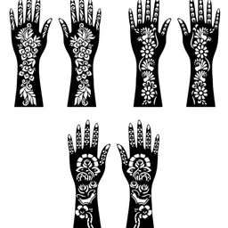 VOORKOMS Henna Stencil Designs for Smooth and Professional Finish at Home image 3