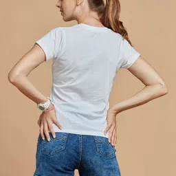 METALHAWK Women Typography Printed T-shirt image 3