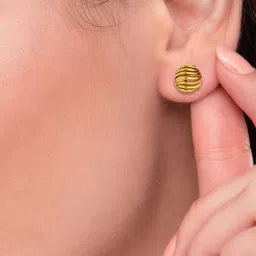 KISNA DIAMOND AND GOLD JEWELLERY Women 18KT Gold Sunshine Earrings Gold - 3.46 g image 3