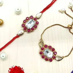JN HANDICRAFT Maroon Rakhi-picture-13