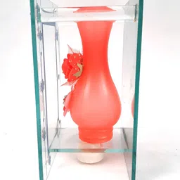 apka mart Red & Transparent Figurine Glass Showpiece image 3