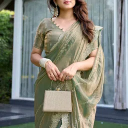 all about you Embellished Pure Chiffon Jimmy-choo Saree-picture-19