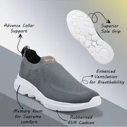 COOPERWINGS Men Mesh Running Non-Marking Shoes image 4