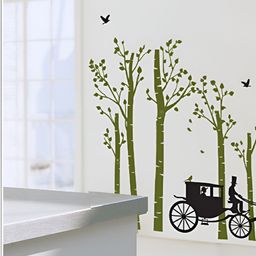 Asian royal Black & Green Plants Printed Waterproof Wallpaper-picture-16