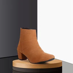 flexifeet Stylish casual women heeled boots Boots For Women image 5