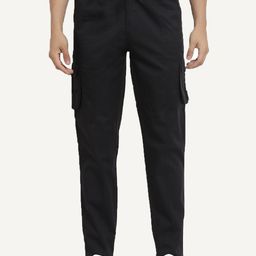 SAPPER Men Cotton Relaxed Regular Fit Cargos Trousers-picture-7