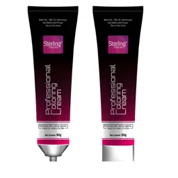 Sterling Naturals Set Of 2 Professional Coloring Cream - 60 g Each - Black image 5