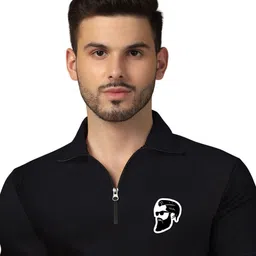 Blisstone Men Printed Polo Collar T-shirt image 5