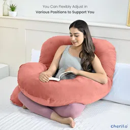 vijay Premium series Polyester Fibre Solid Pregnancy Pillow Pack of 1 image 4