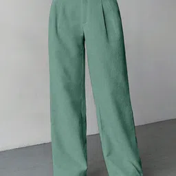 RAJOVATI Women Loose Fit Pleated Trousers-picture-25