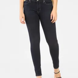 levi's Women's 711 Blue Skinny Fit Mid Rise Jeans-picture-34