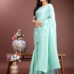 Astita Ethnic Motifs Woven Design Zari Saree image 2