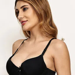 Quttos Women Floral Full Coverage Underwired Heavily Padded T-shirt Bra image 4