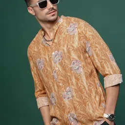 SHOWOFF Men Standard Slim Fit Opaque Printed Casual Shirt-picture-41