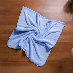 Fezora Purple Microfiber 450 GSM Breathable 3 Pieces Adult Regular Bath Towels image 5