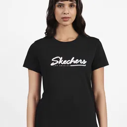 Skechers Women Flower Doodle Branding T-Shirt-image-61