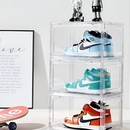 Sasimo Transparent Set of 3 Water Resistant Shoes Organiser Organisers-picture-15