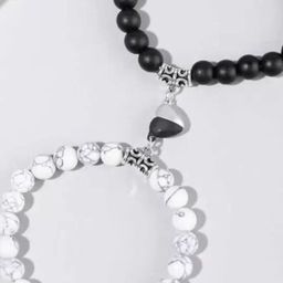 J.S ENTERPRISES Stainless Steel Set Of 2 Elasticated Bracelet-picture-37