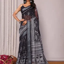 KALINI Polka Dot Saree-image-19