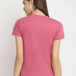 Tromko Women Pack of 2 Graphic Printed Round Neck Cotton Regular Fit T-shirts image 4