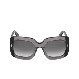 Tom Ford Women Blue Lens & Black Square Sunglasses with image 2