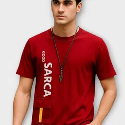 FAOES Men Typography Printed Pockets T-shirt-image-20