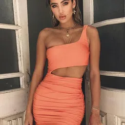 StyleCast One Shoulder Bodycon Mini Dress-picture-32