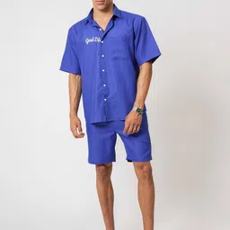 Hallstatt Life Typography Printed Cotton Casual Shirt-picture-10