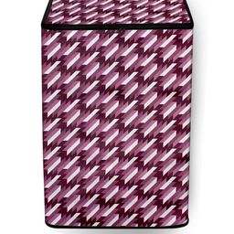 The Furnishing Tree Washing Machine Cover Symmetric Pattern Voilet Compatible for Whirlpool 6.5 Kg-picture-2