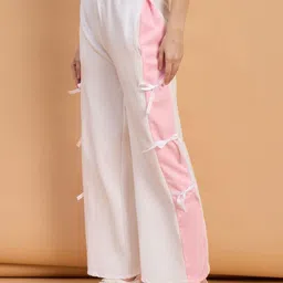 QIOA Women Comfort Straight Fit High-Rise Easy Wash Trousers-picture-23