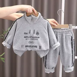 INCLUD Boys Printed Long Sleeves Sweatshirt With Joggers-picture-21