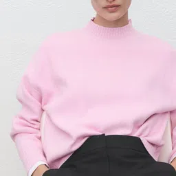 MANGO High Neck Oversized Sweaters-picture-13