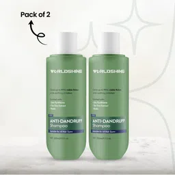 WORLDSHINE Set Of 2 Anti Dandruff Shampoo - 250 ml Each image 4