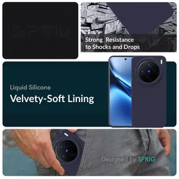 SPRIG Solid Printed Vivo X200 5G Bumper Case Mobile Accessories image 4