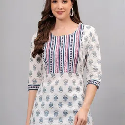 BABA KURTI Women Blue Kurtas-picture-37
