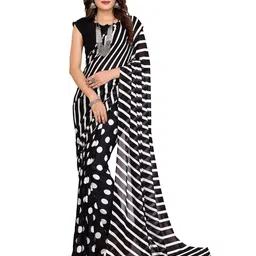 Moda Rapido Striped Saree with Blouse Piece-picture-40