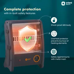 orient electric QH800ASQ Electric Insta Hot 2 Rod 800W Quartz Room Heater image 3