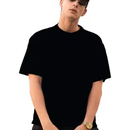 Tantra Men Solid Round Neck Cotton Oversized T-shirt-picture-29