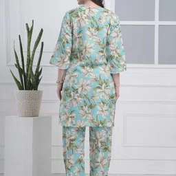 Belfry Printed Pure Cotton Kurta & Trousers Set image 2
