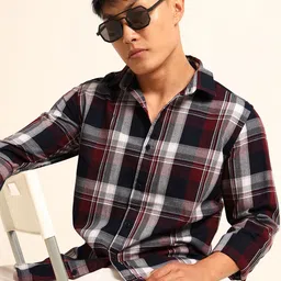 Bushirt Men Classic Checked Casual Shirt-picture-22