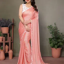 ROOP SUNDARI SAREES Striped Saree With Blouse-image-22