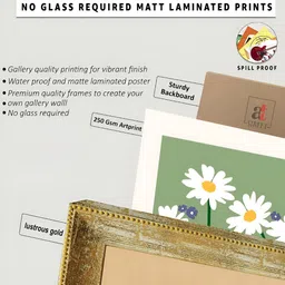 Art Street Beige & Cream 2 Pieces Shree Ganeshji & Lakshmiji Wooden Wall Art image 4