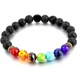 Divine souvenirs Unisex Artificial Beaded Elasticated Bracelet-picture-14