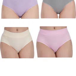 ORLIZEA Set Of 4 Cotton Blend Hipster Briefs-picture-23