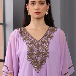 DEBONATELLA  Women Embellished  Bling & Sparkly Kaftan Dress image 2